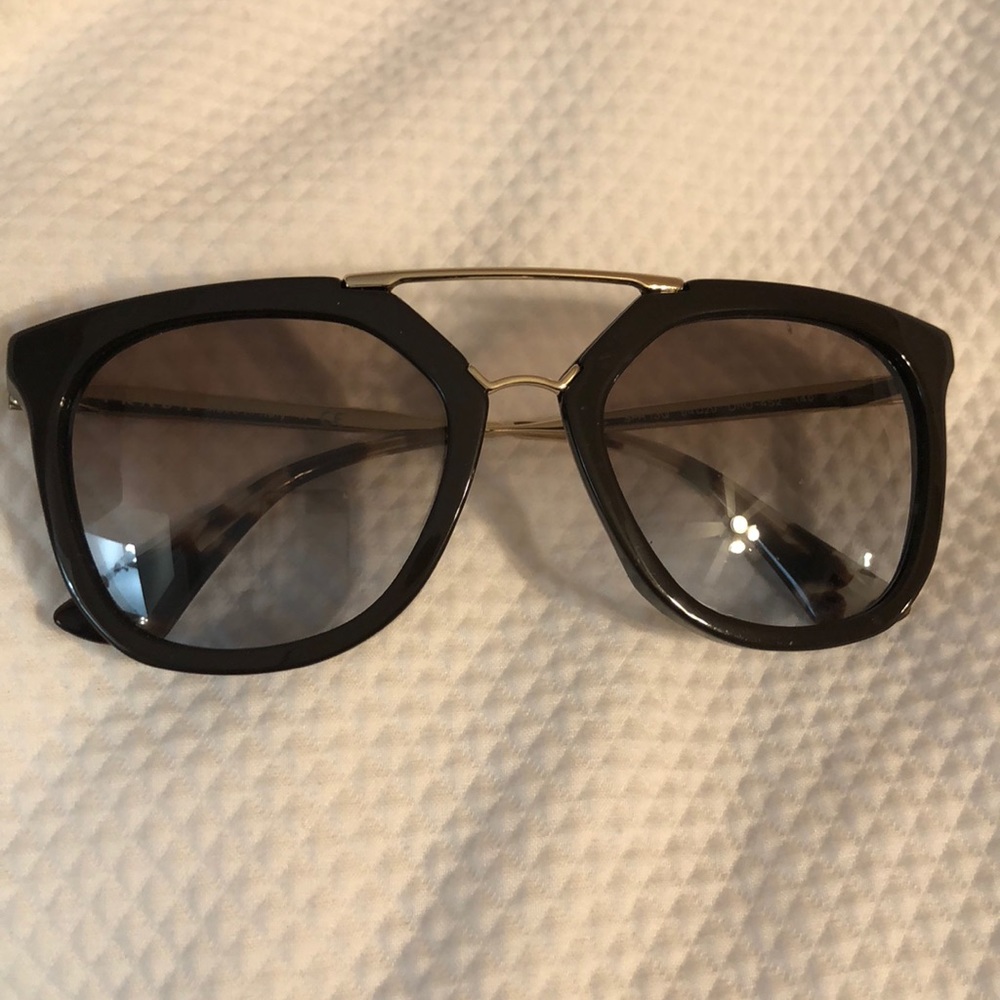 Prada gold and brown aviators